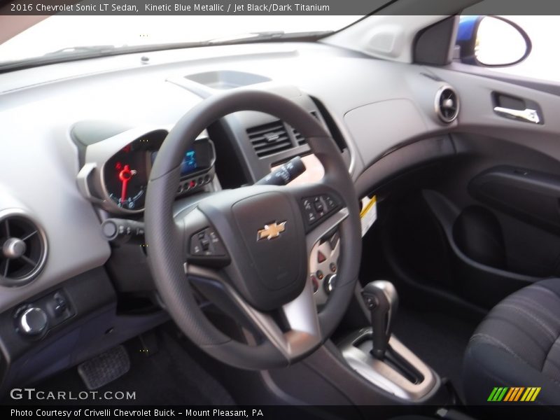 Kinetic Blue Metallic / Jet Black/Dark Titanium 2016 Chevrolet Sonic LT Sedan