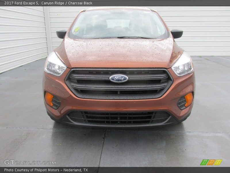 Canyon Ridge / Charcoal Black 2017 Ford Escape S