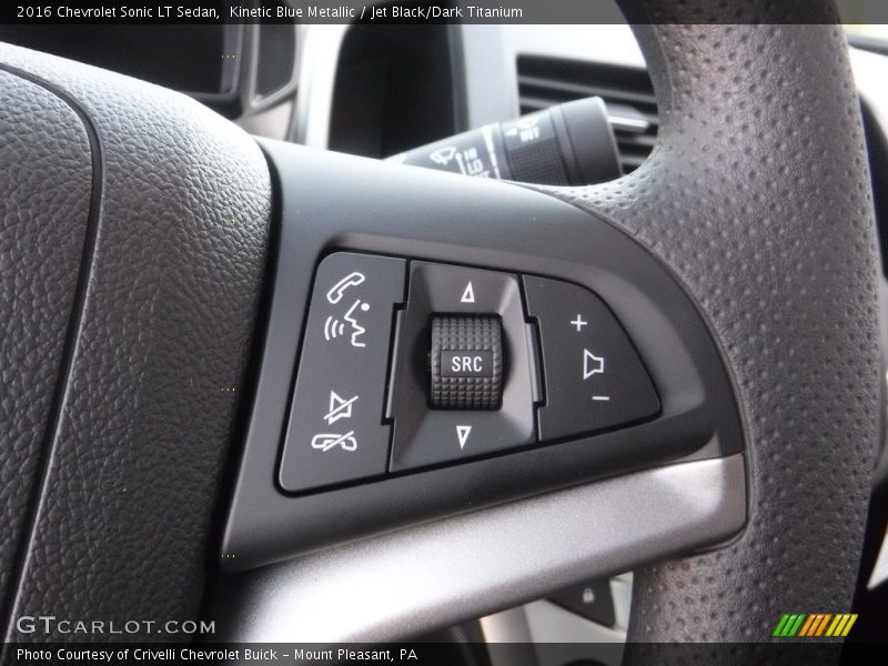 Kinetic Blue Metallic / Jet Black/Dark Titanium 2016 Chevrolet Sonic LT Sedan