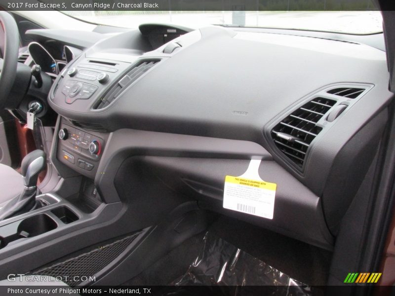 Canyon Ridge / Charcoal Black 2017 Ford Escape S