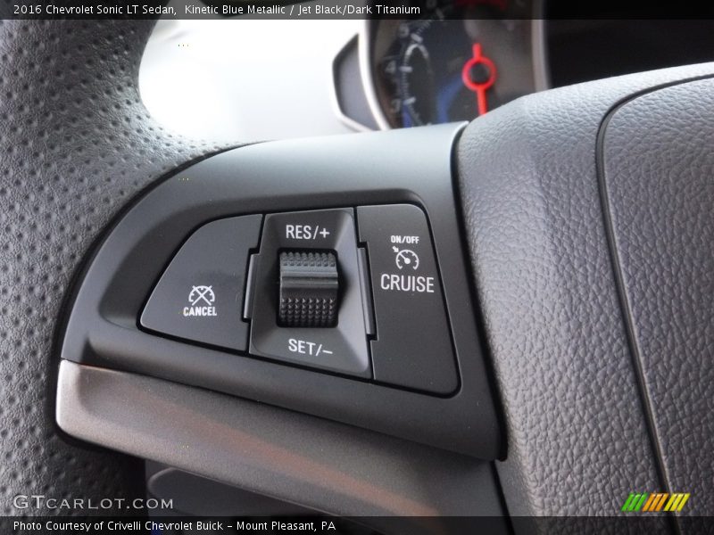 Kinetic Blue Metallic / Jet Black/Dark Titanium 2016 Chevrolet Sonic LT Sedan