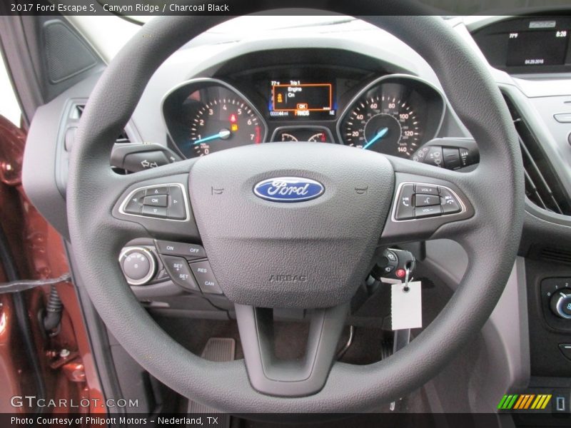 Canyon Ridge / Charcoal Black 2017 Ford Escape S