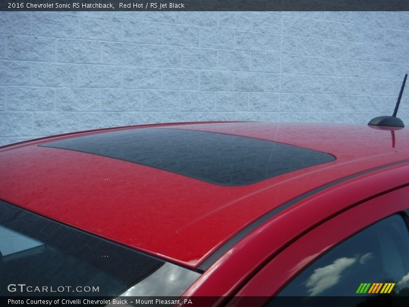 Red Hot / RS Jet Black 2016 Chevrolet Sonic RS Hatchback
