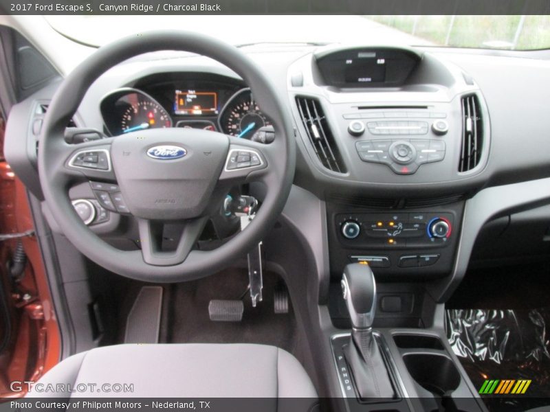 Canyon Ridge / Charcoal Black 2017 Ford Escape S