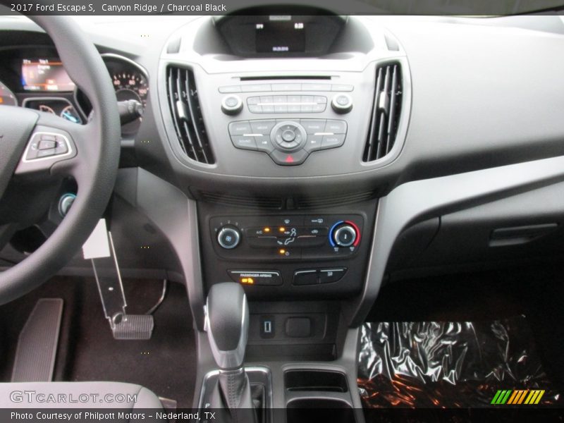Canyon Ridge / Charcoal Black 2017 Ford Escape S