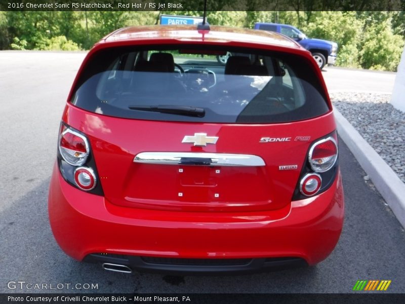 Red Hot / RS Jet Black 2016 Chevrolet Sonic RS Hatchback