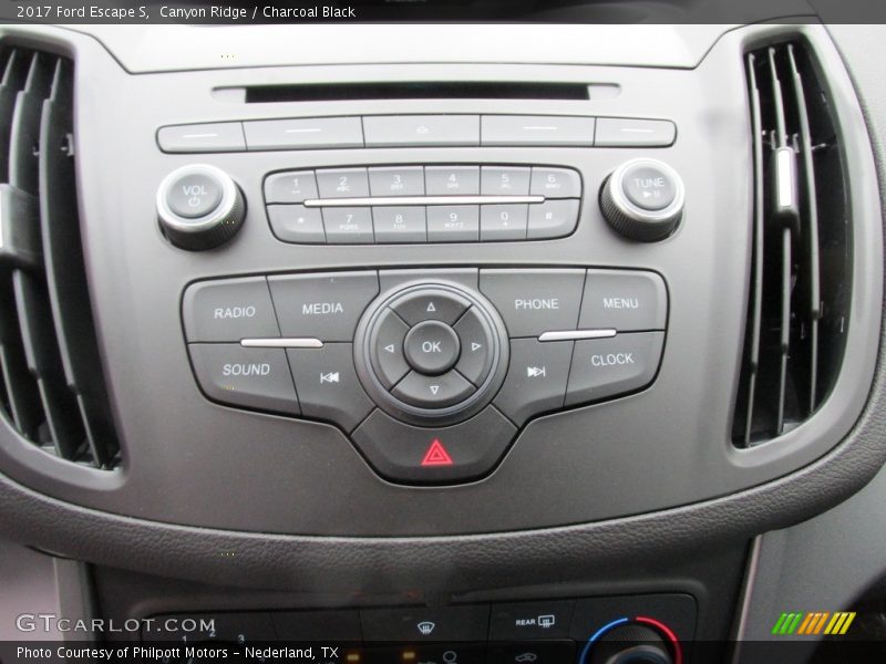Canyon Ridge / Charcoal Black 2017 Ford Escape S