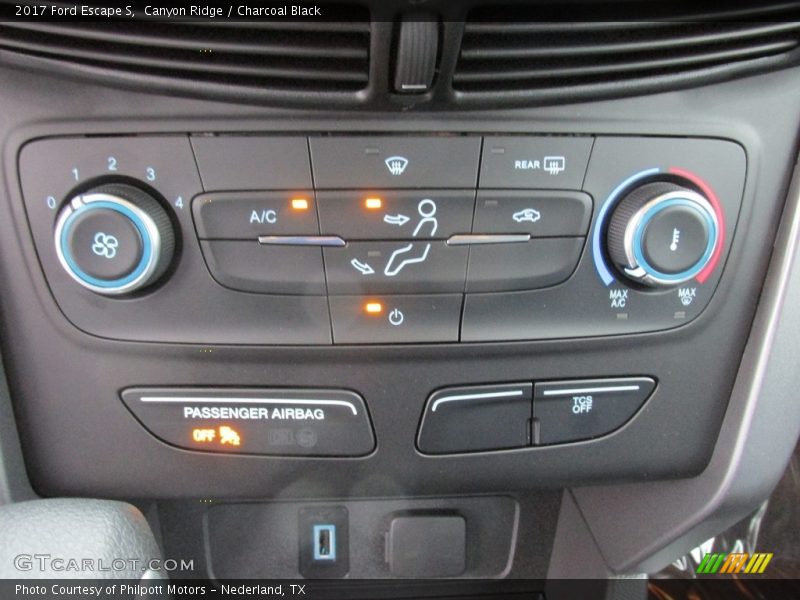 Canyon Ridge / Charcoal Black 2017 Ford Escape S