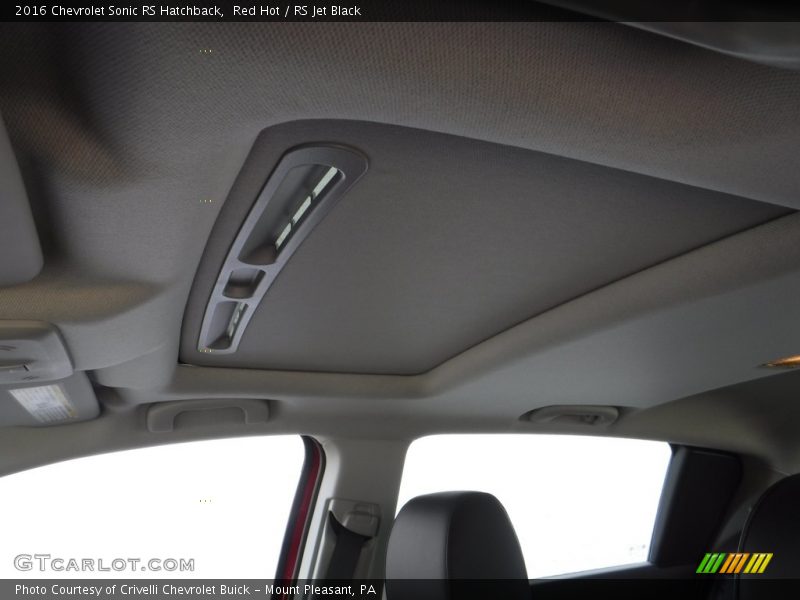 Red Hot / RS Jet Black 2016 Chevrolet Sonic RS Hatchback