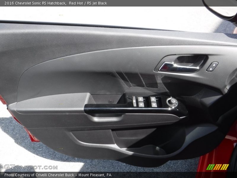 Red Hot / RS Jet Black 2016 Chevrolet Sonic RS Hatchback