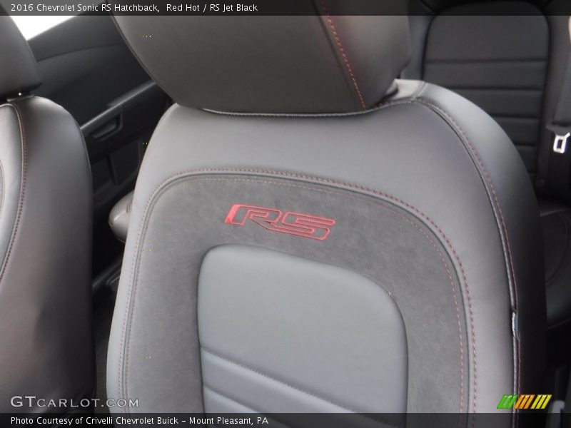 Red Hot / RS Jet Black 2016 Chevrolet Sonic RS Hatchback