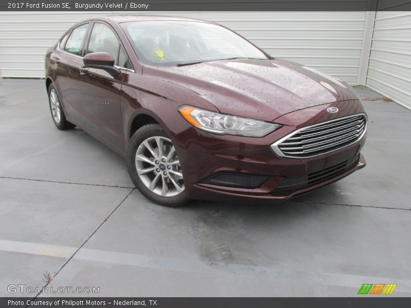 Burgundy Velvet / Ebony 2017 Ford Fusion SE