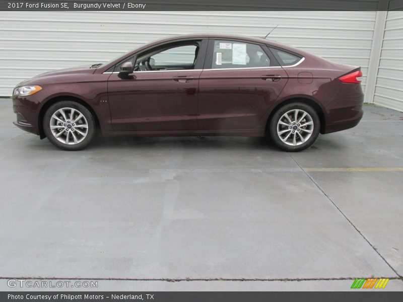 Burgundy Velvet / Ebony 2017 Ford Fusion SE