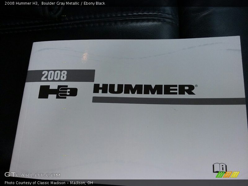 Boulder Gray Metallic / Ebony Black 2008 Hummer H3