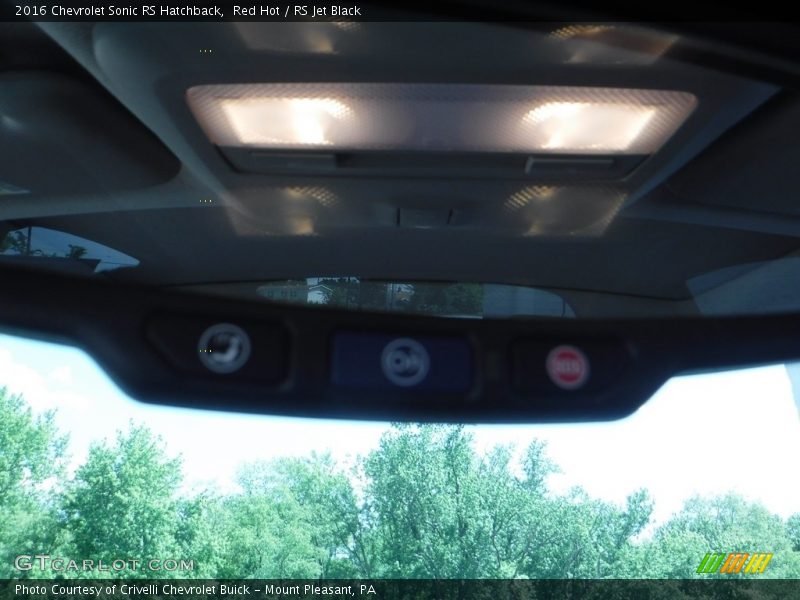 Red Hot / RS Jet Black 2016 Chevrolet Sonic RS Hatchback