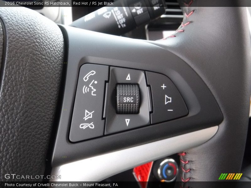 Red Hot / RS Jet Black 2016 Chevrolet Sonic RS Hatchback