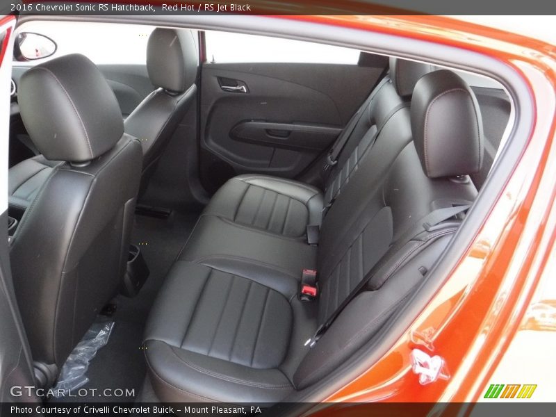 Rear Seat of 2016 Sonic RS Hatchback