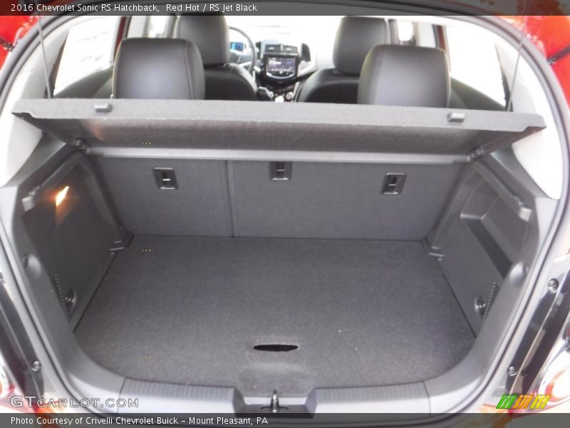  2016 Sonic RS Hatchback Trunk