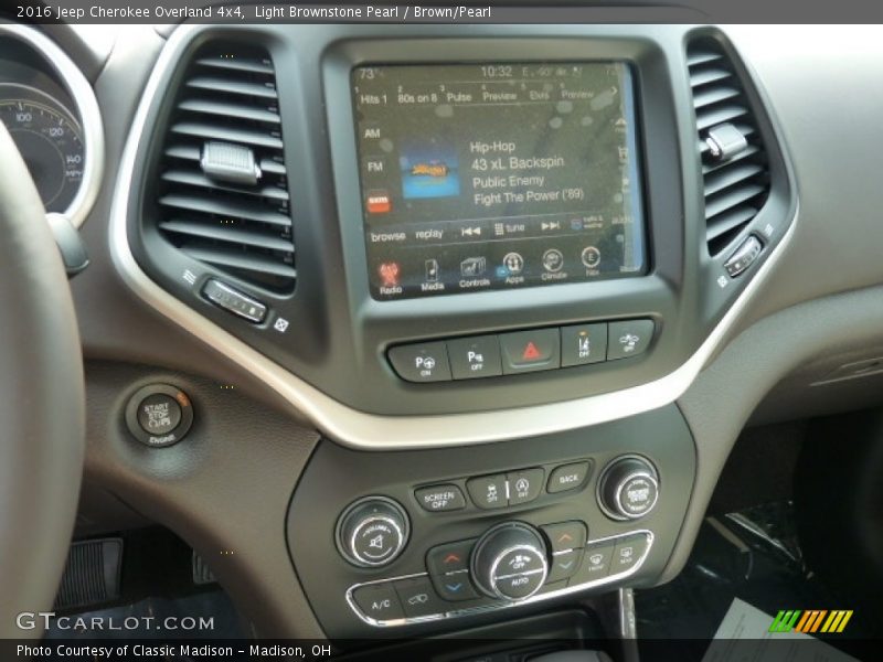 Light Brownstone Pearl / Brown/Pearl 2016 Jeep Cherokee Overland 4x4