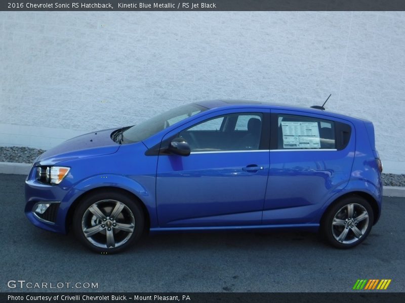  2016 Sonic RS Hatchback Kinetic Blue Metallic