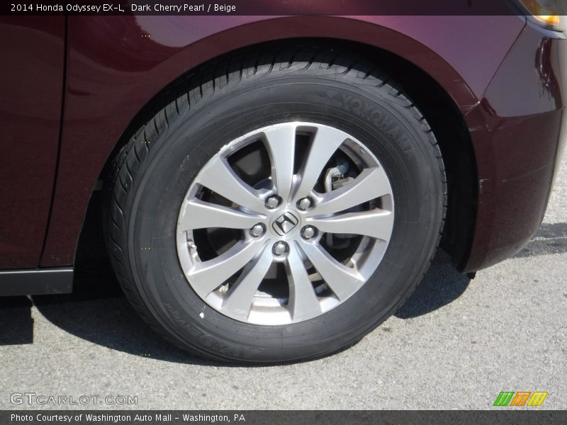 Dark Cherry Pearl / Beige 2014 Honda Odyssey EX-L