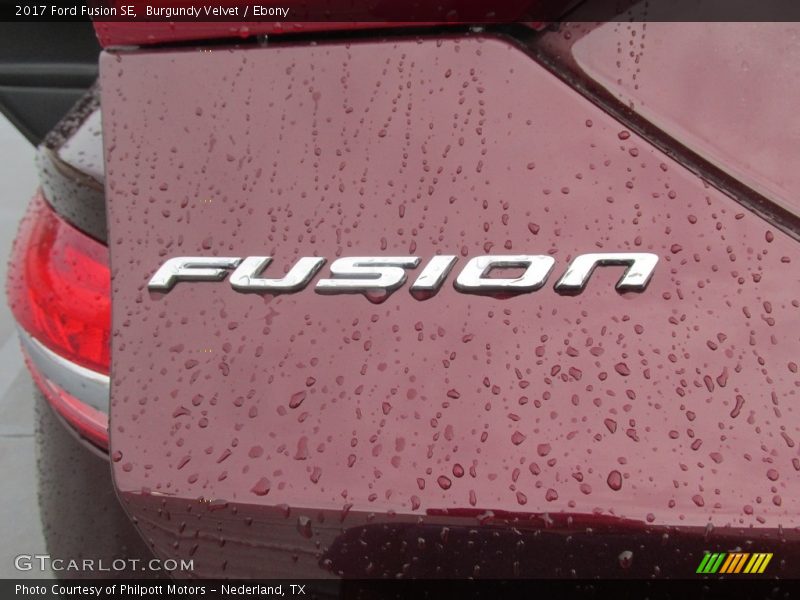 Burgundy Velvet / Ebony 2017 Ford Fusion SE