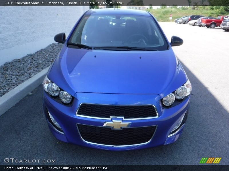 Kinetic Blue Metallic / RS Jet Black 2016 Chevrolet Sonic RS Hatchback