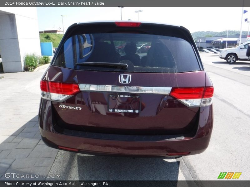 Dark Cherry Pearl / Beige 2014 Honda Odyssey EX-L