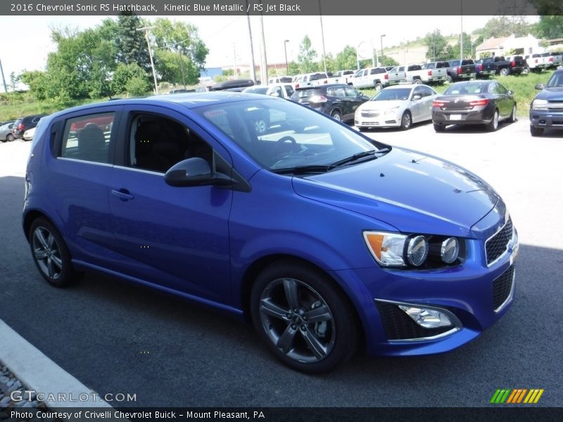 Kinetic Blue Metallic / RS Jet Black 2016 Chevrolet Sonic RS Hatchback