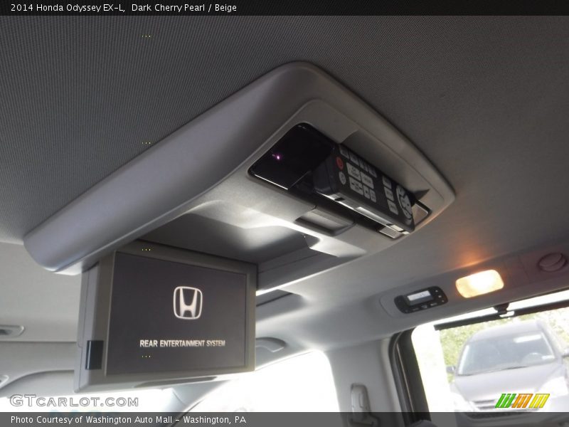 Dark Cherry Pearl / Beige 2014 Honda Odyssey EX-L