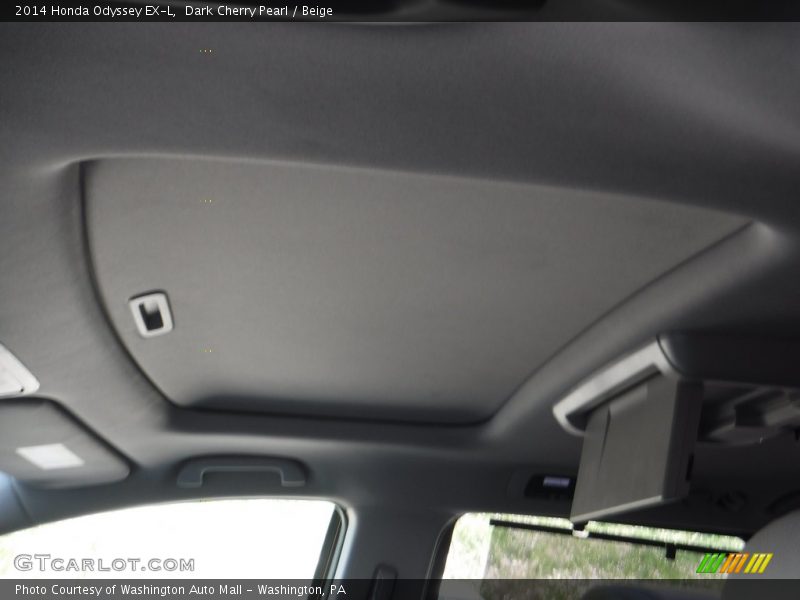 Dark Cherry Pearl / Beige 2014 Honda Odyssey EX-L