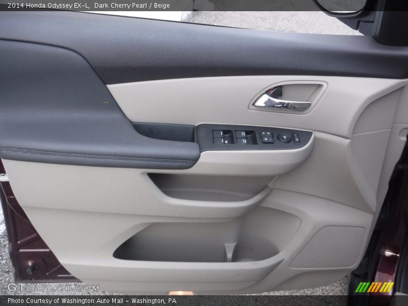 Dark Cherry Pearl / Beige 2014 Honda Odyssey EX-L