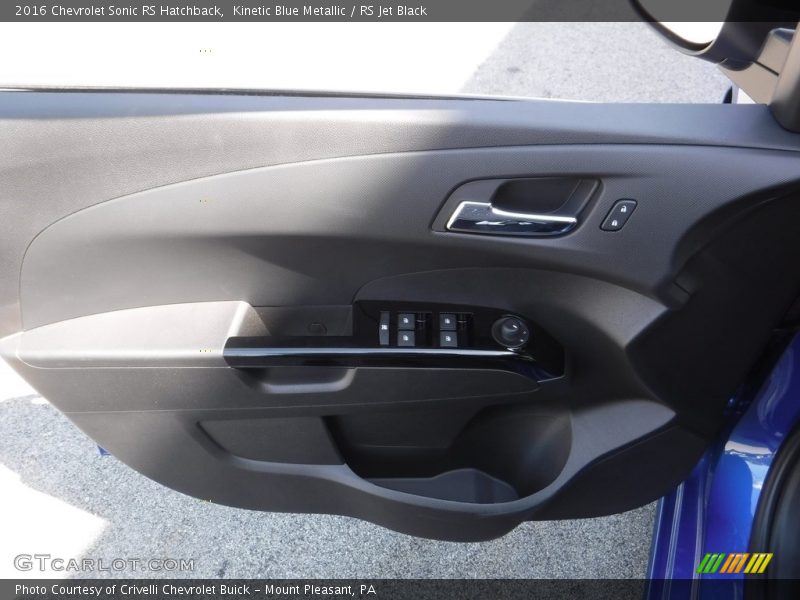 Kinetic Blue Metallic / RS Jet Black 2016 Chevrolet Sonic RS Hatchback