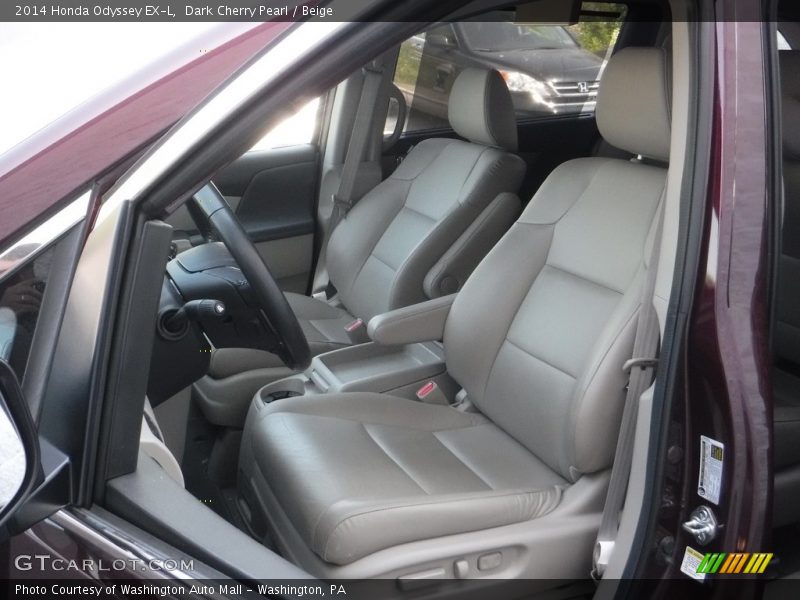 Dark Cherry Pearl / Beige 2014 Honda Odyssey EX-L