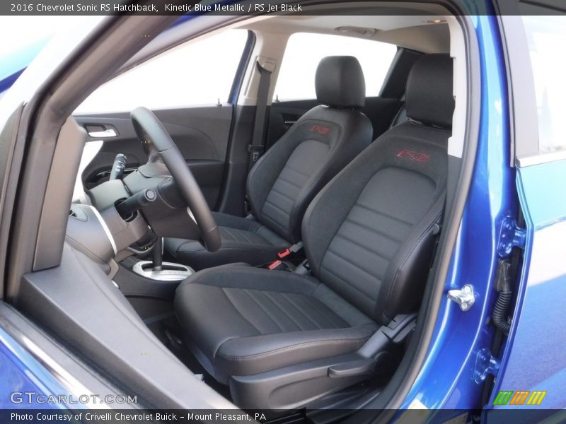 Kinetic Blue Metallic / RS Jet Black 2016 Chevrolet Sonic RS Hatchback