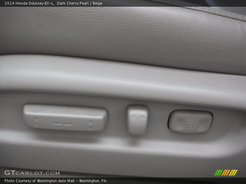 Dark Cherry Pearl / Beige 2014 Honda Odyssey EX-L