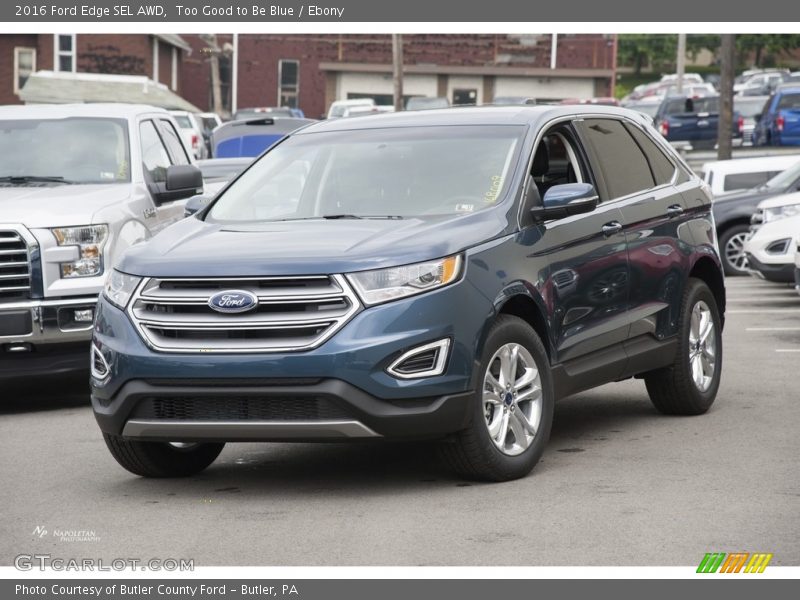 Too Good to Be Blue / Ebony 2016 Ford Edge SEL AWD