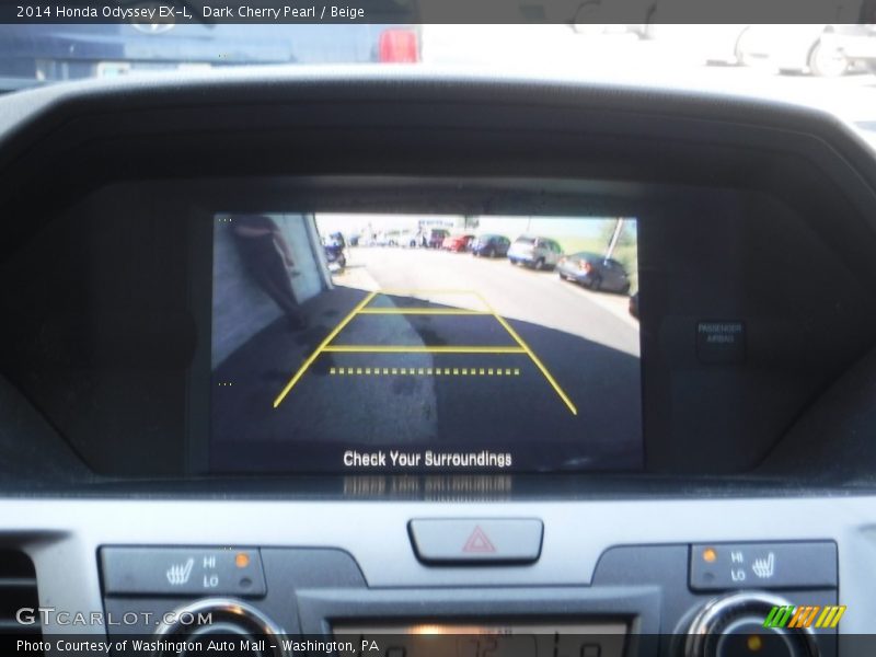 Dark Cherry Pearl / Beige 2014 Honda Odyssey EX-L