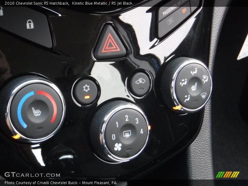 Kinetic Blue Metallic / RS Jet Black 2016 Chevrolet Sonic RS Hatchback