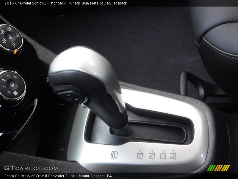 Kinetic Blue Metallic / RS Jet Black 2016 Chevrolet Sonic RS Hatchback