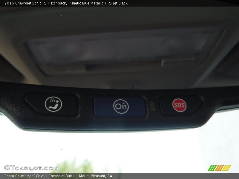 Kinetic Blue Metallic / RS Jet Black 2016 Chevrolet Sonic RS Hatchback