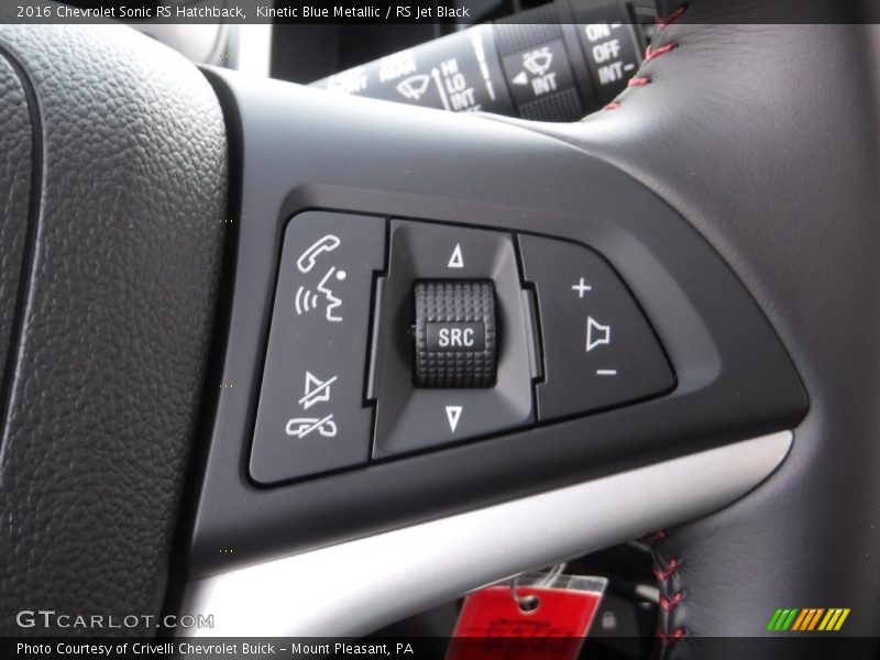 Kinetic Blue Metallic / RS Jet Black 2016 Chevrolet Sonic RS Hatchback