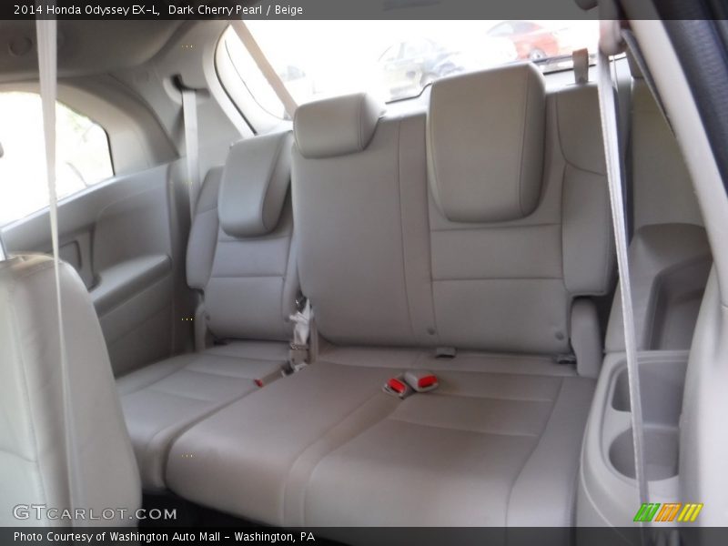 Dark Cherry Pearl / Beige 2014 Honda Odyssey EX-L