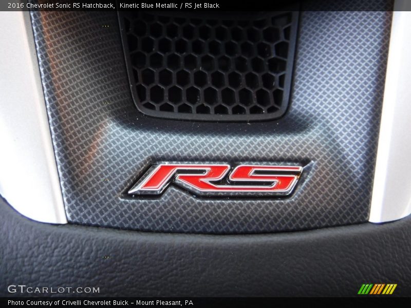 Kinetic Blue Metallic / RS Jet Black 2016 Chevrolet Sonic RS Hatchback