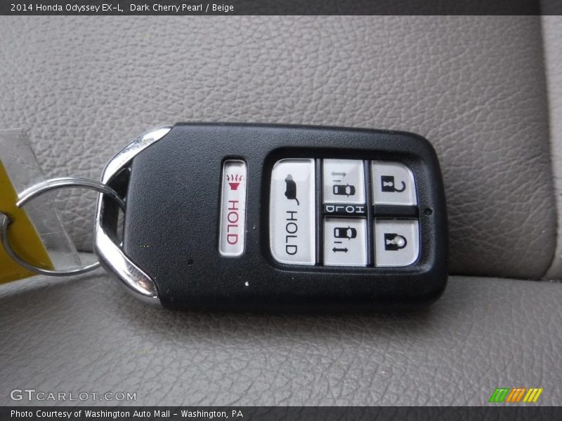 Dark Cherry Pearl / Beige 2014 Honda Odyssey EX-L