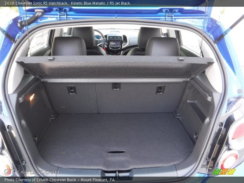 Kinetic Blue Metallic / RS Jet Black 2016 Chevrolet Sonic RS Hatchback