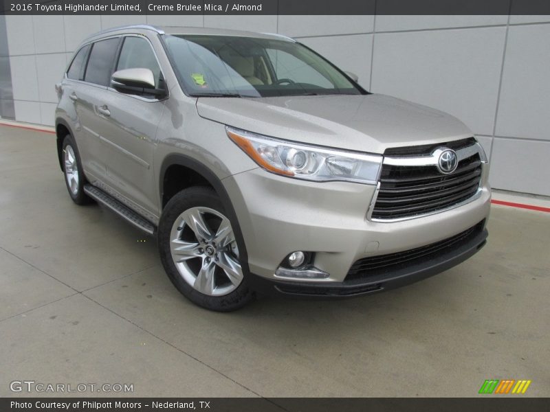 Creme Brulee Mica / Almond 2016 Toyota Highlander Limited