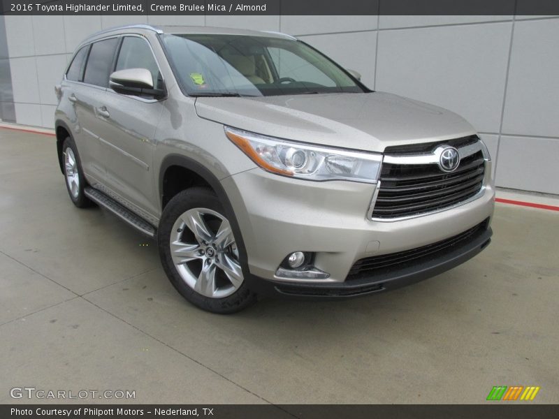 Creme Brulee Mica / Almond 2016 Toyota Highlander Limited