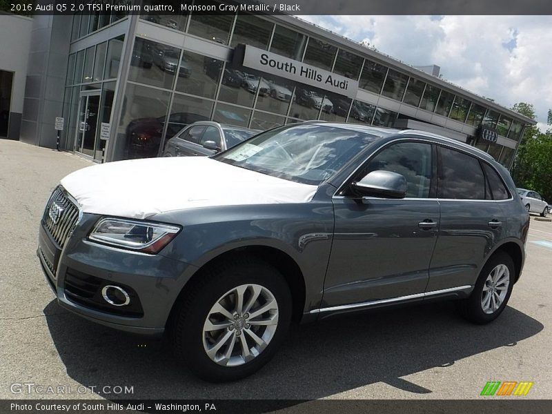 Monsoon Gray Metallic / Black 2016 Audi Q5 2.0 TFSI Premium quattro