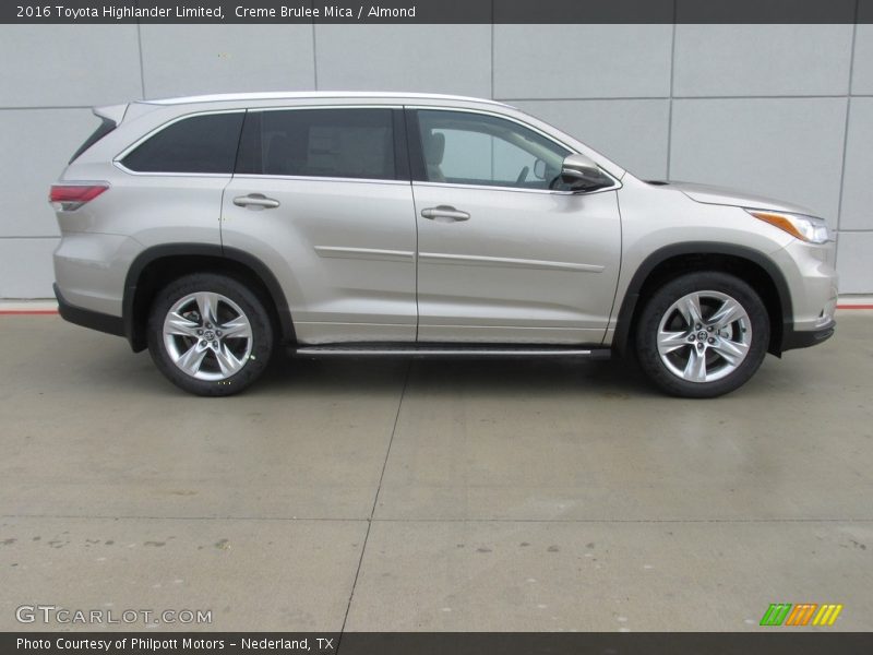 Creme Brulee Mica / Almond 2016 Toyota Highlander Limited